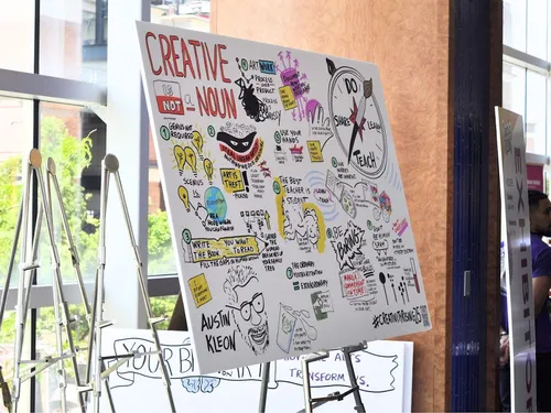 Graphic Recording of a keynote address. in Baltimore, MD.