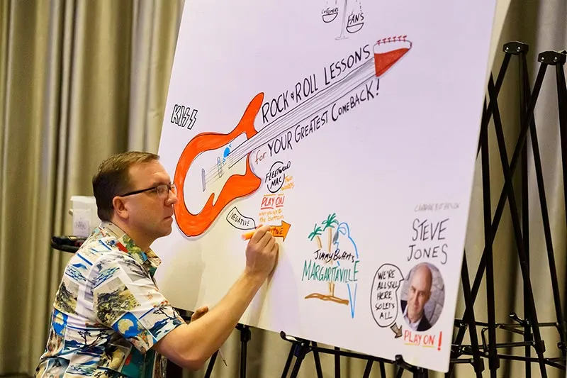 Matt Illustrating live