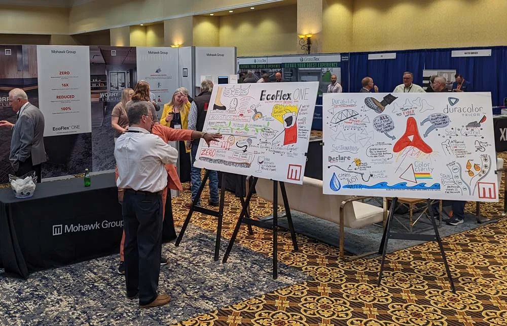Tradeshow Floor Activations – Six Live Illustrator Examples